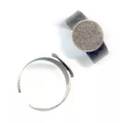 Base per incollare mm. 12 argentata brunita x1