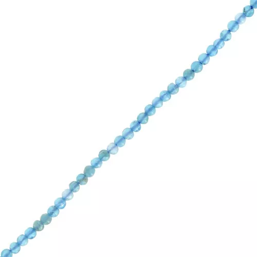 Perline rotonde da 2 mm in pietra semipreziosa - Apatite x40cm
