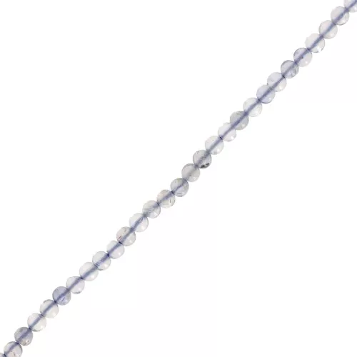 Perline rotonde da 2 mm in pietra semipreziosa - Iolite x39cm