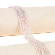 Perline rotonde da 2 mm in pietra semipreziosa - Morganite x39cm