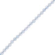 Perline sfaccettate rotonde da 3 mm in pietra semipreziosa - Acquamarina x38cm|raw }}