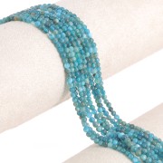 Perline rotonde da 3 mm in pietra semipreziosa - Apatite x38cm