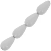 Perle Preciosa Pearshape Pearl 10x6 mm - Ceramic Grey x10