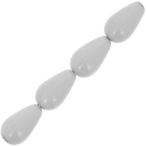 Perle Preciosa Pearshape Pearl 10x6 mm - Ceramic Grey x10