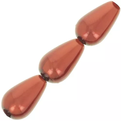 Perle Preciosa Pearshape Pearl 15x8 mm - Dark Copper x5