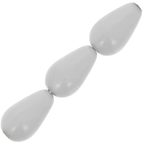 Perle Preciosa Pearshape Pearl 15x8 mm - Ceramic Grey x5