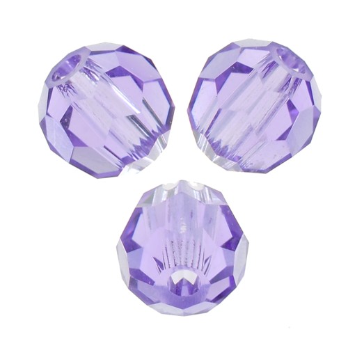 Perline tonde sfaccettate Preciosa - Round Bead 3 mm - Tanzanite x20