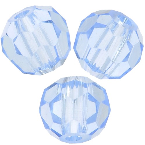 Perle sfaccettate rotonde Preciosa - Round Bead 4 mm -Light Sapphire x20