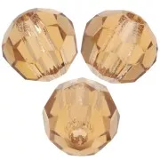 Perline rotonde sfaccettate Preciosa - Round Bead 4 mm - Light Colorado T x20