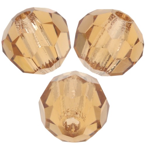 Perline rotonde sfaccettate Preciosa - Round Bead 4 mm - Light Colorado T x20
