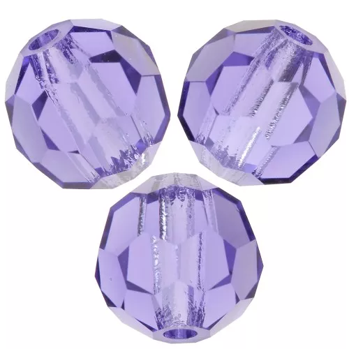 Perle tonde sfaccettate Preciosa - Round Bead 4 mm - Tanzanite x20