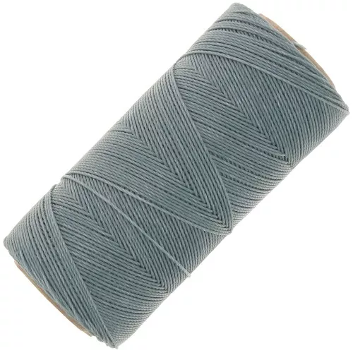 Bobina di filo cerato Linhasita per micro macramè 0,75 mm - Blu grigio (549) x228m