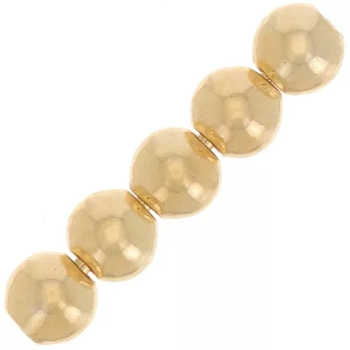 Perline rotonde da 2,5 mm - Gold filled x25