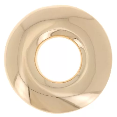 Pendente donuts appiattito 15 mm - placcato oro 3 micron x1