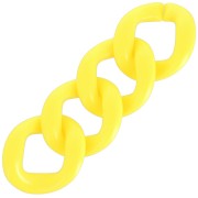Maglia acrilica ovale ritorta 39x34 mm - Giallo fluorescente x1|raw }}