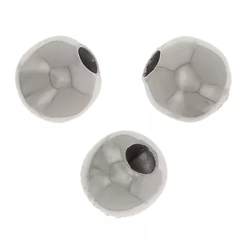 Perline rotonde da 3 mm - Acciaio inossidabile 303L x100