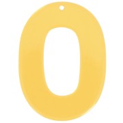 Pendente ovale in acrilico trasparente 47x34 mm - Giallo x1|raw }}