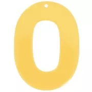 Giallo - Pendentif ovale évidé en acrylique transparent 47x34 mm - Jaune x1 Pendentif ovale évidé en acrylique transparent 47x34 mm - Jaune x1