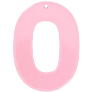 Pendente ovale in acrilico trasparente 47x34 mm - Rosa x1|raw }}