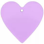 Porpora - Pendentif coeur 31x32 mm en acrylique transparent - Violet clair x1 Pendentif coeur 31x32 mm en acrylique transparent - Violet clair x1