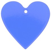Pendente cuore in acrilico trasparente 31x32 mm - Blu elettrico x1|raw }}