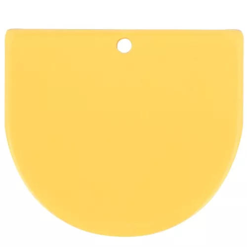 Pendente mezzaluna in acrilico trasparente 29x33 mm - Giallo x1