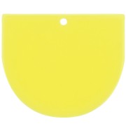 Pendente mezzaluna in acrilico 29x33 mm - Giallo fluorescente x1|raw }}