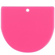 Pendente mezzaluna in acrilico 29x33 mm - Fucsia x1|raw }}