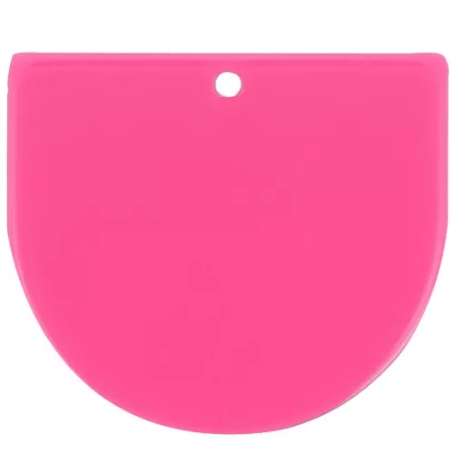 Pendente mezzaluna in acrilico 29x33 mm - Fucsia x1