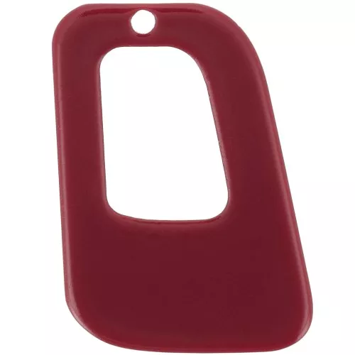 Pendente geometrico a incasso in acrilico opaco 26x18 mm - Bordeaux x1