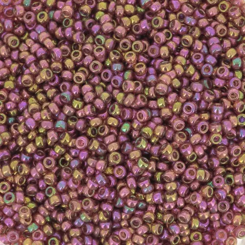 Rocaille Miyuki 15/0 301 - Dark Topaz Rainbow Gold Luster x8g