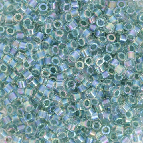 Miyuki Delica 10/0 DBM0084 - Sea Foam Lined Crystal AB x8g