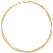 Filo semiduro - ricotto - rotondo diamantato 1,2 mm - Argento 925 dorato con oro fino x1m