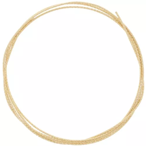 Filo semiduro - ricotto - rotondo diamantato 1,2 mm - Argento 925 dorato con oro fino x1m