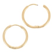 Monachelle rotonde da 20 mm da decorare - Acciaio inox 304L dorato x2|raw }}