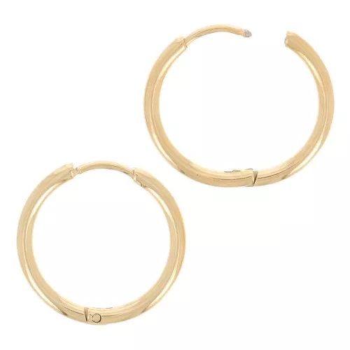 Monachelle rotonde da 20 mm da decorare - Acciaio inox 304L dorato x2