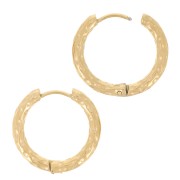 Monachelle tonde e martellate da 22 mm - Acciaio inossidabile 304L Gold x2|raw }}