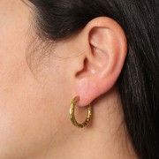 Monachelle tonde e martellate da 22 mm - Acciaio inossidabile 304L Gold x2