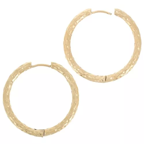 Monachelle tonde e martellate da 31 mm - Acciaio inossidabile 304 Gold x2