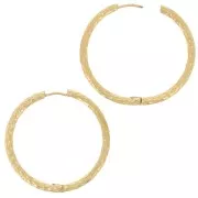 Monachelle tonde e martellate da 36 mm - Acciaio inossidabile 304 Gold x2