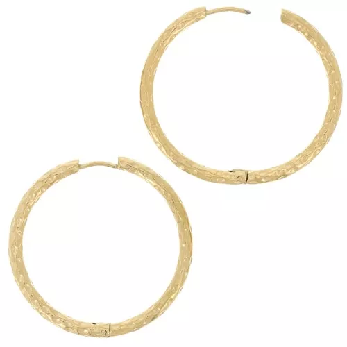 Monachelle tonde e martellate da 36 mm - Acciaio inossidabile 304 Gold x2