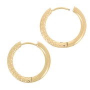 Monachelle tonde lisce e martellate da 22 mm - Acciaio inox 304 dorato x2|raw }}