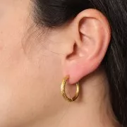 Monachelle tonde lisce e martellate da 22 mm - Acciaio inox 304 dorato x2