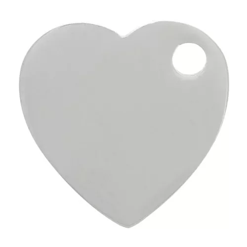 Ciondolo a cuore da 10 mm - Acciaio inossidabile 304 x1