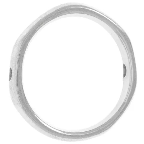 Distanziatore cerchio irregolare 17 mm - Placcatura argento antico x1