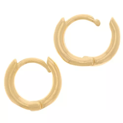 Monachelle rotonde da 12 mm per decorare - Dorate con oro fino x2