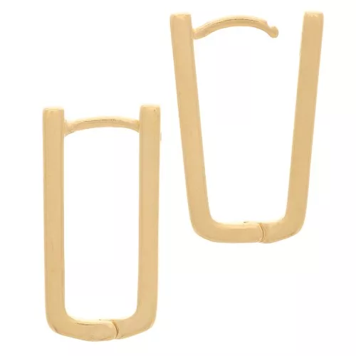 Monachelle rettangolari 21x11 mm da decorare - Dorate con oro fino x2