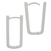 Monachelle rettangolari 21x11 mm da decorare - Placcatura arg antico x2|raw }}