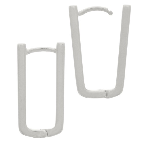 Monachelle rettangolari 21x11 mm da decorare - Placcatura arg antico x2