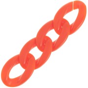 Maglia acrilica ovale ritorta 29,5x20 mm - Arancione x1|raw }}